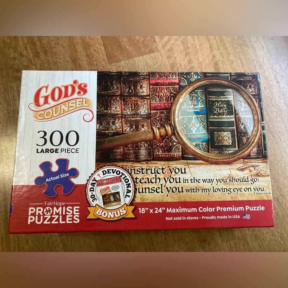 God's Counsel 300-Piece Puzzle - Multicolor